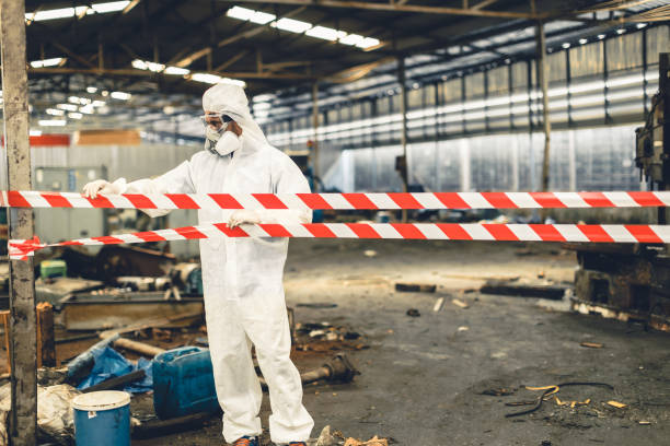 Professional Drug Lab Cleanup technician working in Saukville, WI